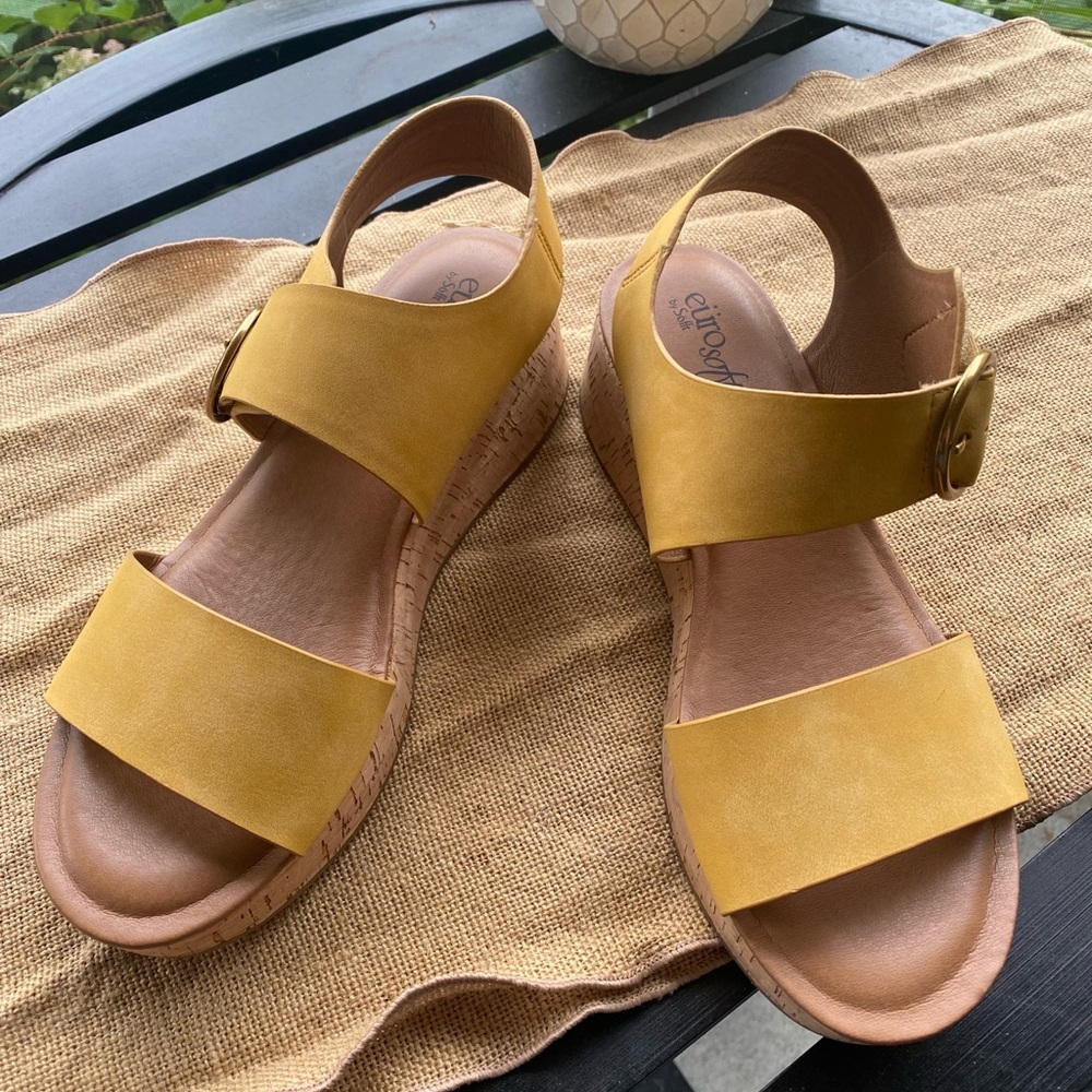 Yellow Eurosoft sandals